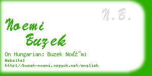 noemi buzek business card